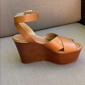 Michael Kors Tan Wedge Heels
